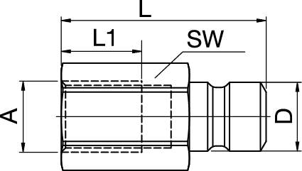 Connector Nipple, Female