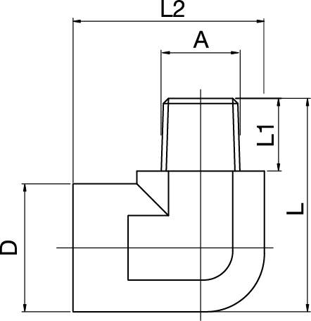 Connector Nipple, 90° Male