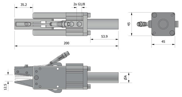 Power Grippers GSZ.32 Series - with Sensor